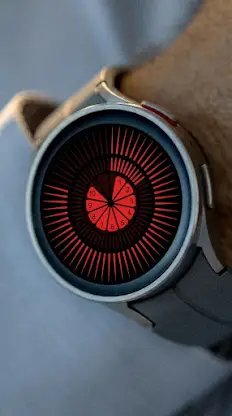 Tempus Red Android Watch Face screenshot 2