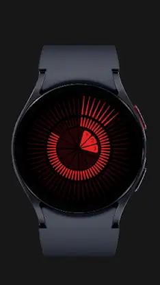 Tempus Red Android Watch Face screenshot 4