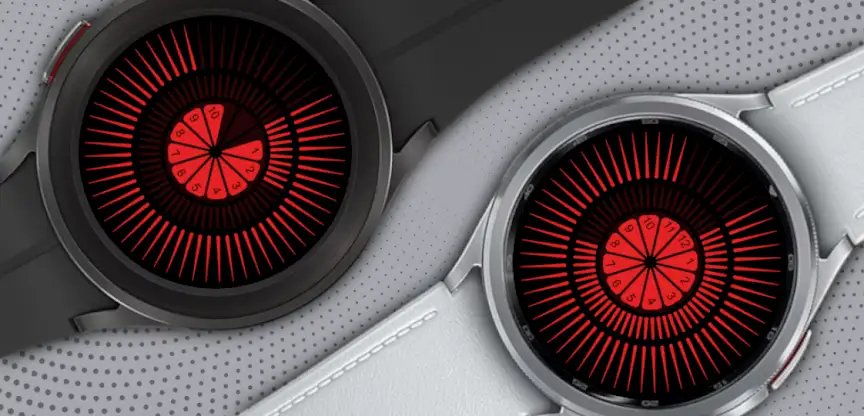 Tempus Red Android Watch Face screenshot 6