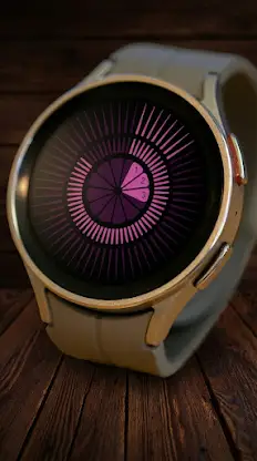 Tempus Pink Android Watch Face screenshot 1