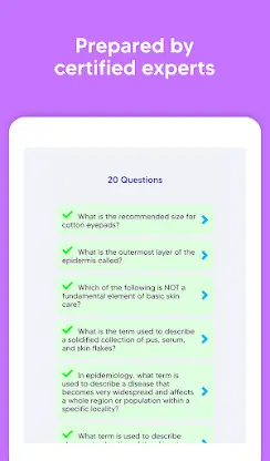 Esthetician Exam Prep Test screenshot 6