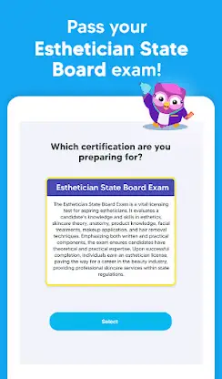 Esthetician Exam Prep Test screenshot 1