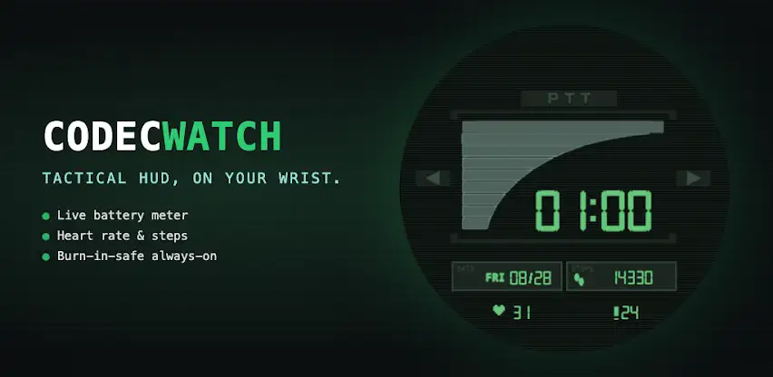 Codec Watch Face screenshot 4