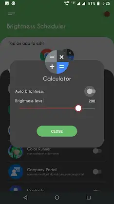 Brightness Control per app screenshot 8