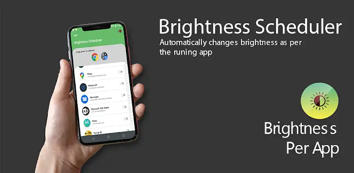 Brightness Control per app — Android app banner