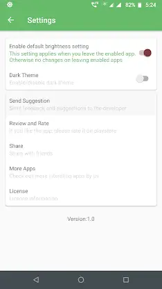 Brightness Control per app screenshot 5