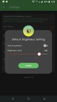 Brightness Control per app screenshot 8