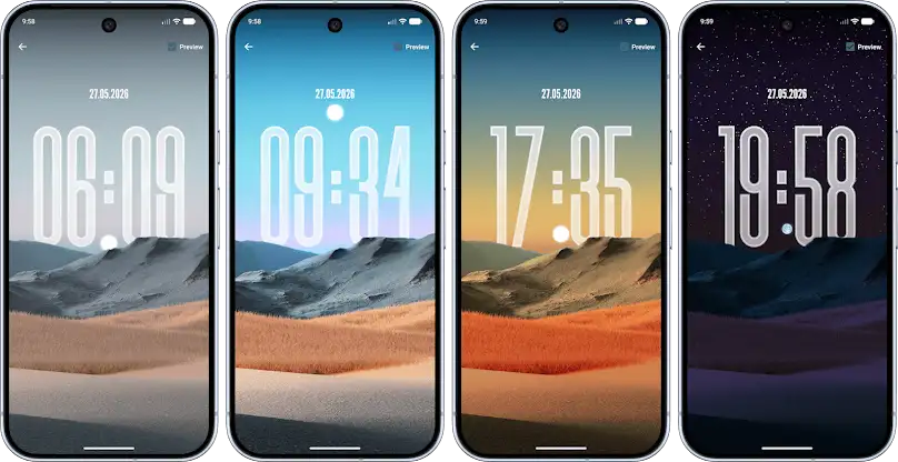 Big Clock Live Wallpaper screenshot 3