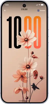 Big Clock Live Wallpaper screenshot 4