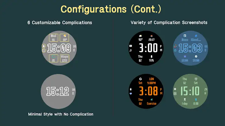 TypeFace Digital Watch Face screenshot 4