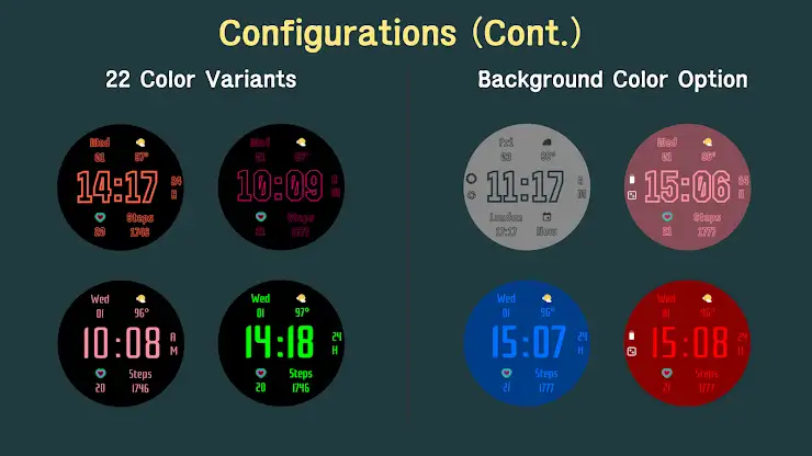 TypeFace Digital Watch Face screenshot 3