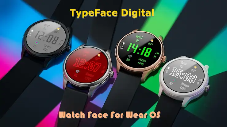 TypeFace Digital Watch Face screenshot 1