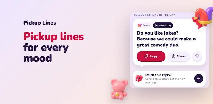 Catchy Pickup Lines — Android app banner