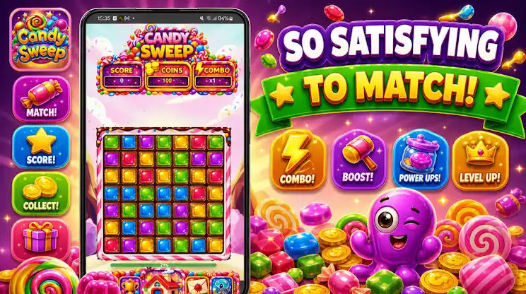 Candy Sweep Puzzle screenshot 4