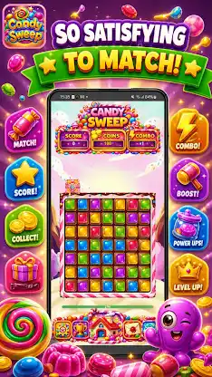 Candy Sweep Puzzle screenshot 1