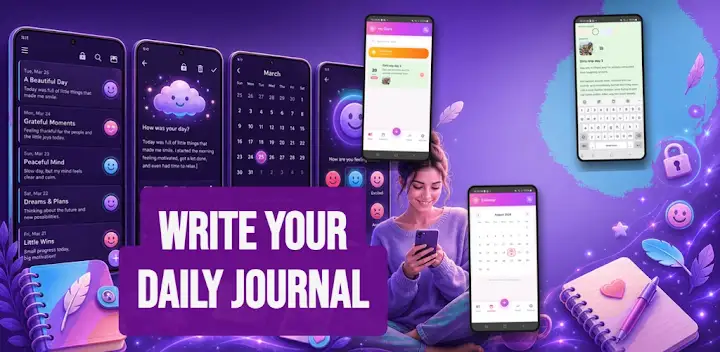 Daily Diary: Private Journal — Android app banner