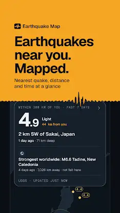 Quake Watch - Earthquake Map screenshot 1