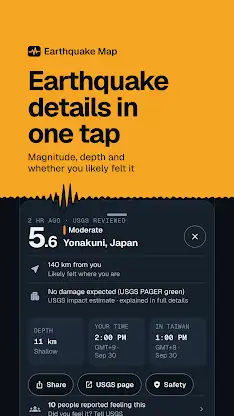 Quake Watch - Earthquake Map screenshot 2
