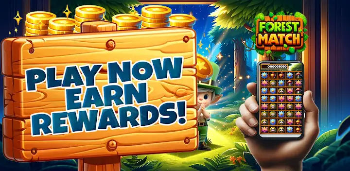 Forest Match - Earn rewards — Android game banner