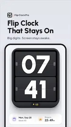 Flip Clock Pro screenshot 1