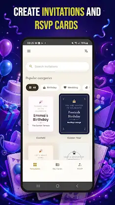 Invitation Maker: RSVP Cards screenshot 1