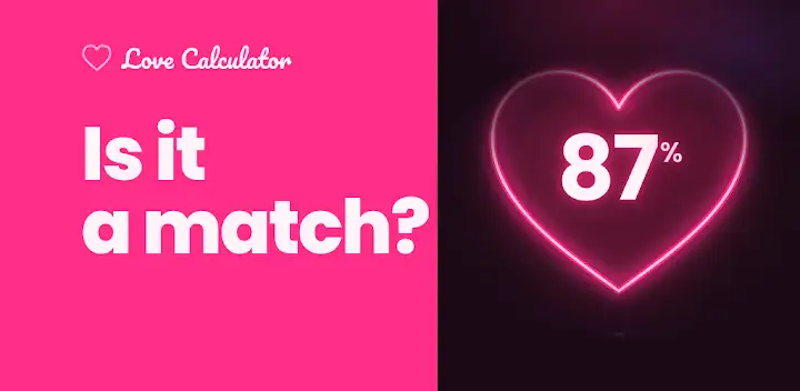 Love Match Calculator — Android app banner