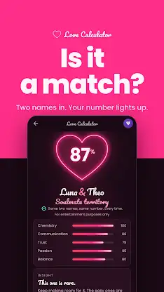Love Match Calculator screenshot 1