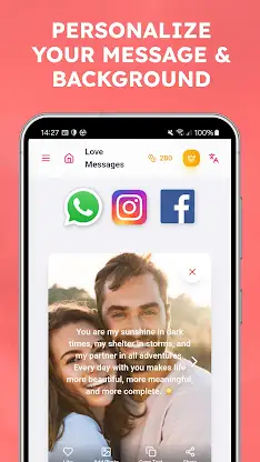 Love Messages Romantic Quotes screenshot 2