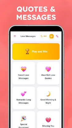 Love Messages Romantic Quotes screenshot 3