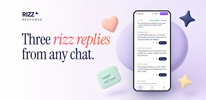 Rizz Reply AI — Android app banner