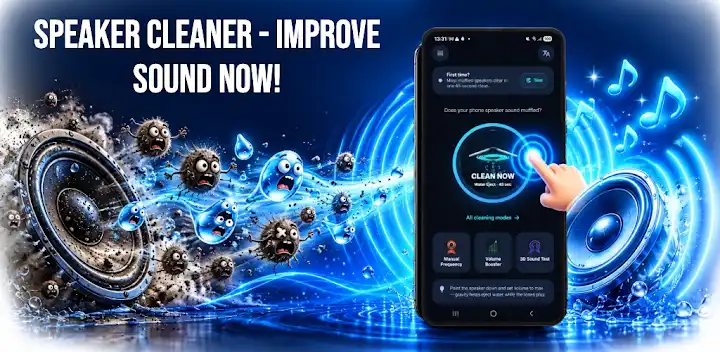 Speaker Cleaner Pro — Android app banner