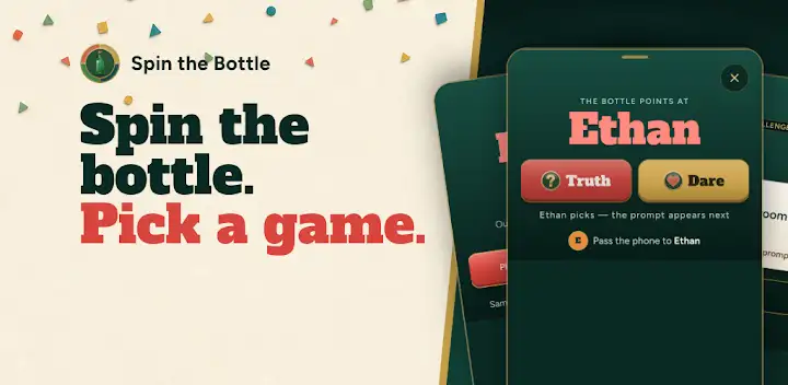 Spin the Bottle - Fun Picker — Android app banner