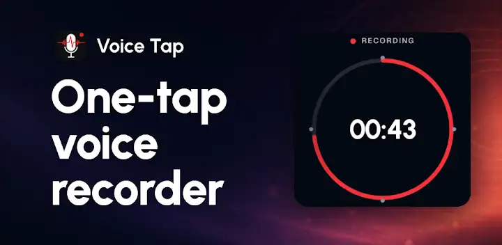 Voice Recorder & Voice Memos — Android app banner