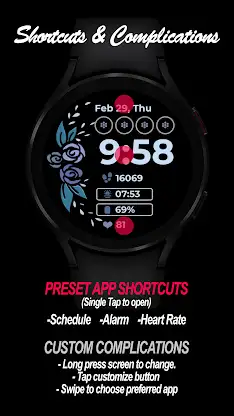 Flower Watchface screenshot 5