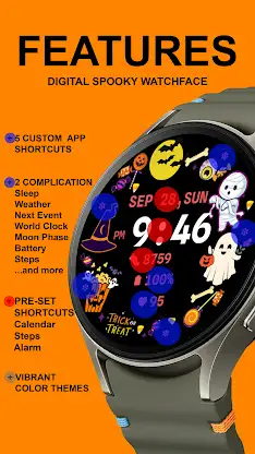 Spooky Halloween Watchface screenshot 2