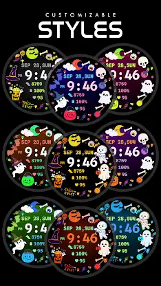 Spooky Halloween Watchface screenshot 6