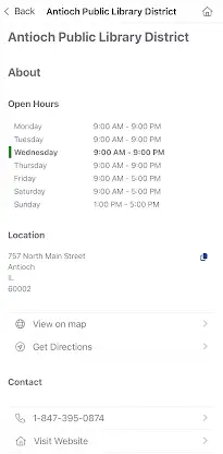 Antioch Public Library Dist. screenshot 6
