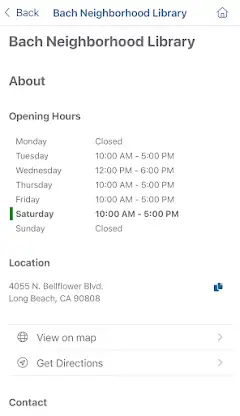 Long Beach Public Library screenshot 6