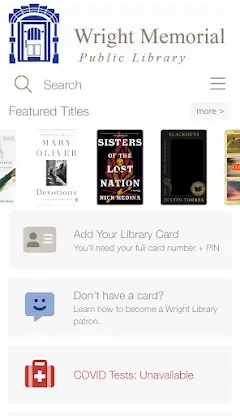 Wright Memorial Public Library screenshot 1