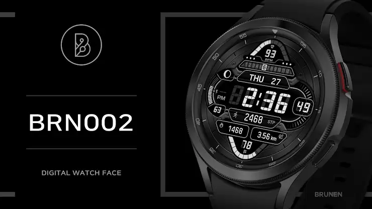 BRN002 Digital Watch Face screenshot 1