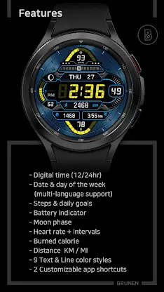BRN002 Digital Watch Face screenshot 3