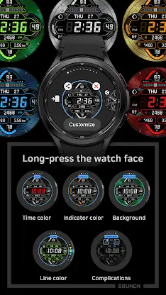 BRN002 Digital Watch Face screenshot 4