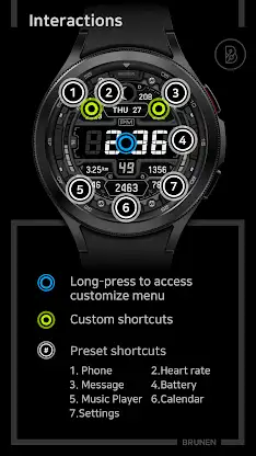BRN006 Digital Watch Face screenshot 5