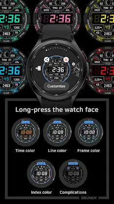 BRN006 Digital Watch Face screenshot 4