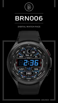 BRN006 Digital Watch Face screenshot 2