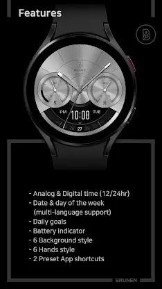 BRN103 Minimal Watch Face screenshot 3