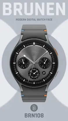 BRN108 Minimal Watch Face screenshot 2