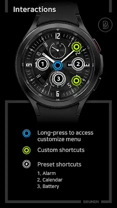 BRN122 Analog Watch Face screenshot 5