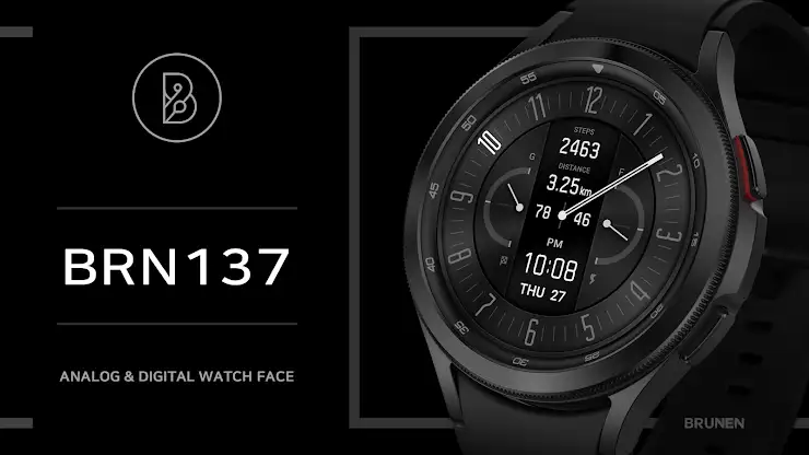 BRN137 Minimal Watch Face screenshot 1