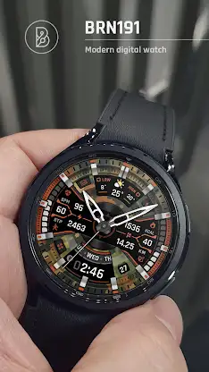 BRN191 CAMO Hybrid watch face screenshot 3